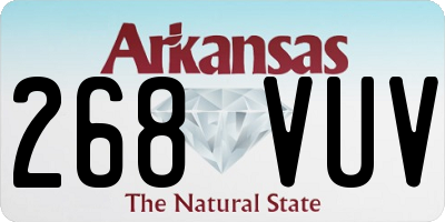 AR license plate 268VUV