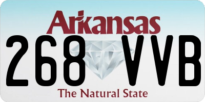 AR license plate 268VVB