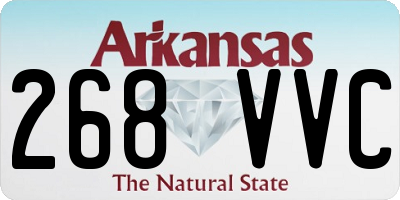 AR license plate 268VVC