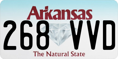 AR license plate 268VVD