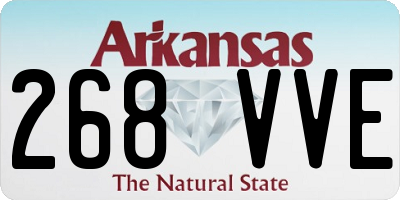 AR license plate 268VVE