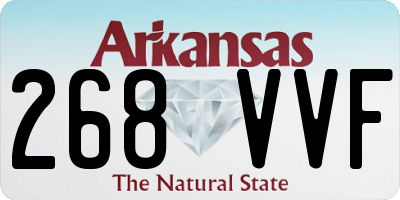 AR license plate 268VVF