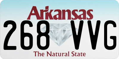 AR license plate 268VVG