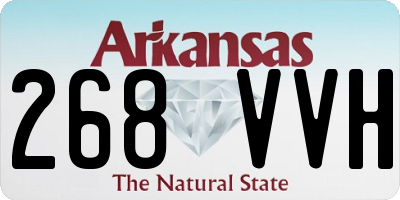 AR license plate 268VVH