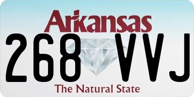 AR license plate 268VVJ