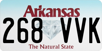 AR license plate 268VVK