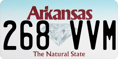 AR license plate 268VVM