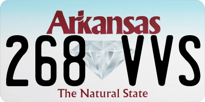 AR license plate 268VVS