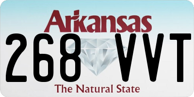 AR license plate 268VVT