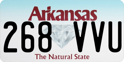 AR license plate 268VVU