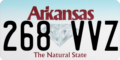 AR license plate 268VVZ