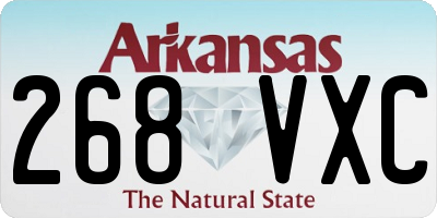 AR license plate 268VXC