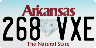 AR license plate 268VXE