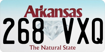 AR license plate 268VXQ