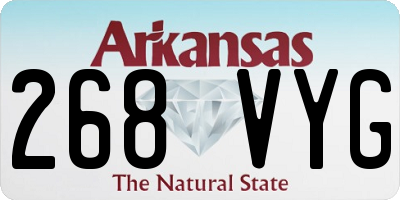 AR license plate 268VYG