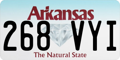AR license plate 268VYI