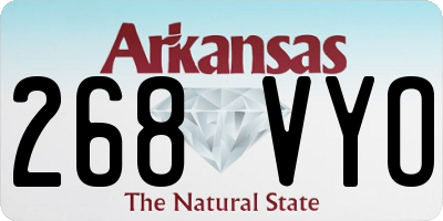 AR license plate 268VYO