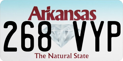AR license plate 268VYP