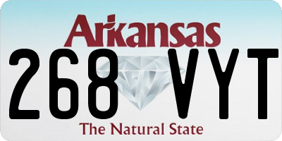 AR license plate 268VYT