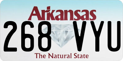 AR license plate 268VYU