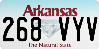 AR license plate 268VYV