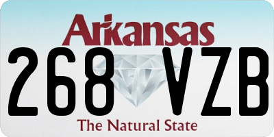 AR license plate 268VZB