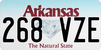 AR license plate 268VZE