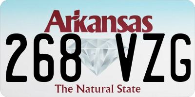 AR license plate 268VZG