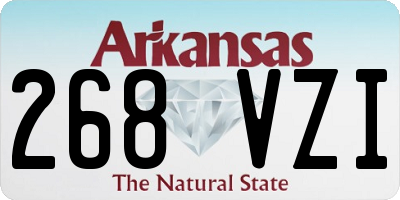 AR license plate 268VZI