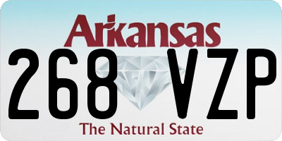 AR license plate 268VZP