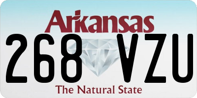 AR license plate 268VZU