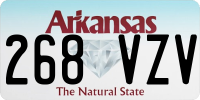 AR license plate 268VZV