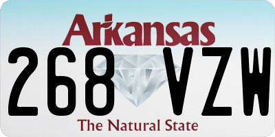 AR license plate 268VZW
