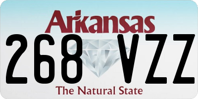 AR license plate 268VZZ