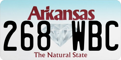 AR license plate 268WBC