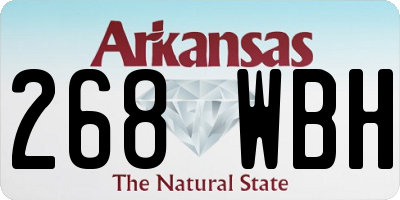 AR license plate 268WBH