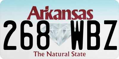 AR license plate 268WBZ