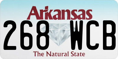 AR license plate 268WCB