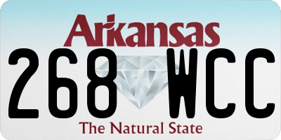 AR license plate 268WCC
