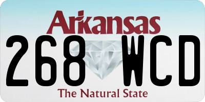 AR license plate 268WCD