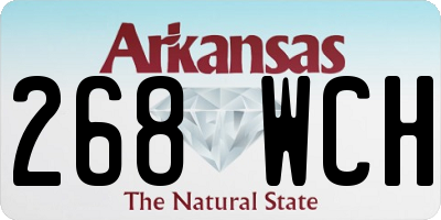 AR license plate 268WCH