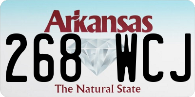 AR license plate 268WCJ