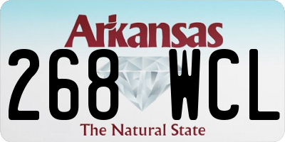 AR license plate 268WCL
