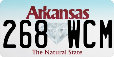 AR license plate 268WCM
