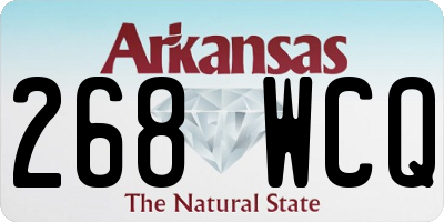 AR license plate 268WCQ