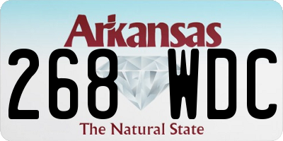 AR license plate 268WDC