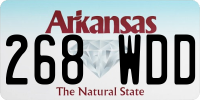 AR license plate 268WDD