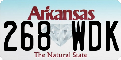 AR license plate 268WDK