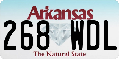 AR license plate 268WDL