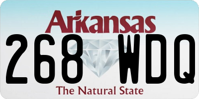 AR license plate 268WDQ